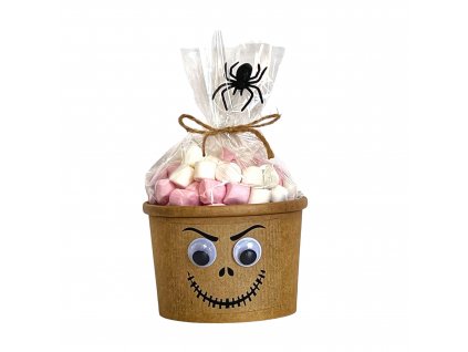 strašidlené ořechy na halloween marshmallow