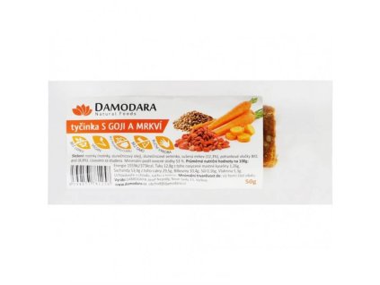damodara ovocna tycinka goji s mrkvi 50 g 762