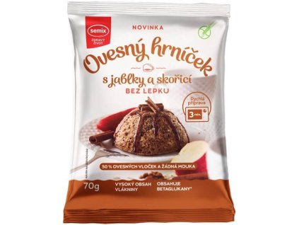 semix ovesný hrníček s jablky a skořicí
