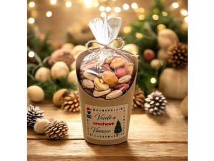 celofánek a kelímek orechový darcek slaný mix