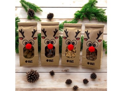 Vánoční ořechový sáček sob mix