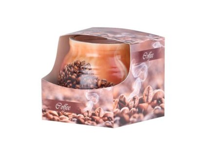 VONNÁ SVÍČKA CINNAMON SKLO DEKOR 80 X 72 MM nutworld