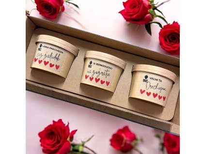 orechový darček pre zamilovaných v eko pohari