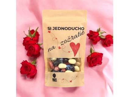 Orechy pre zamilovaných valentín jsi jednoducho na zožratie mandle exclusive v čokoládě