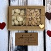 DARČEKOVÁ KRABIČKA 2x50g mix s priehľadným viečkom LÁSKA