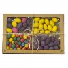 velikonoční krabička 4x80 ořechy v barevné krustě velikonoční vajíčka