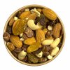 ořechová mix směs ořechů s rozinkami a cornflake v čokoládě