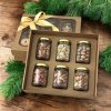 Dárkový ořechový dárek 6 x sklenička deluxe mix arašídy + zavřená krabička
