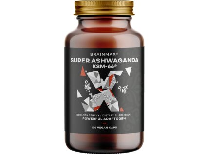 BrainMax Super Ashwagandha extrakt KSM-66, 100 kapslí | Natureforlife.cz