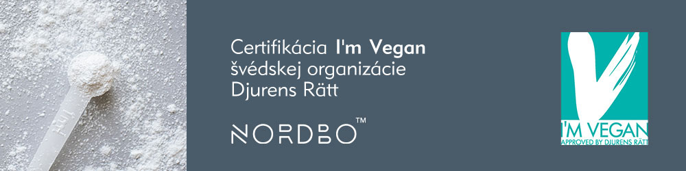 Certifikát I´m Vegan garantuje, že produkt je 100% rostlinného původu.