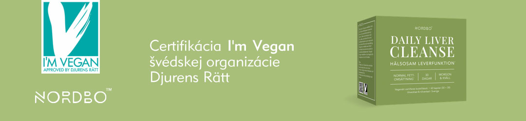 Certifikát I´m Vegan garantuje, že produkt je 100% rostlinného původu.