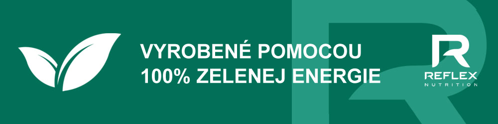 Vyrobeno pomocí 100% zelené energie.