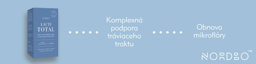 Lacti Total probiotika na komplexní podporu zažívacího traktu a obnovy mikroflóry.