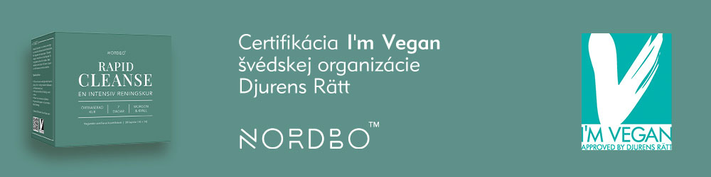 Certifikát I´m Vegan garantuje, že produkt je 100% rostlinného původu.