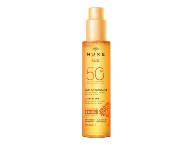 NUXE Sun Bronzující olej s vysokou ochranou SPF50 150ml