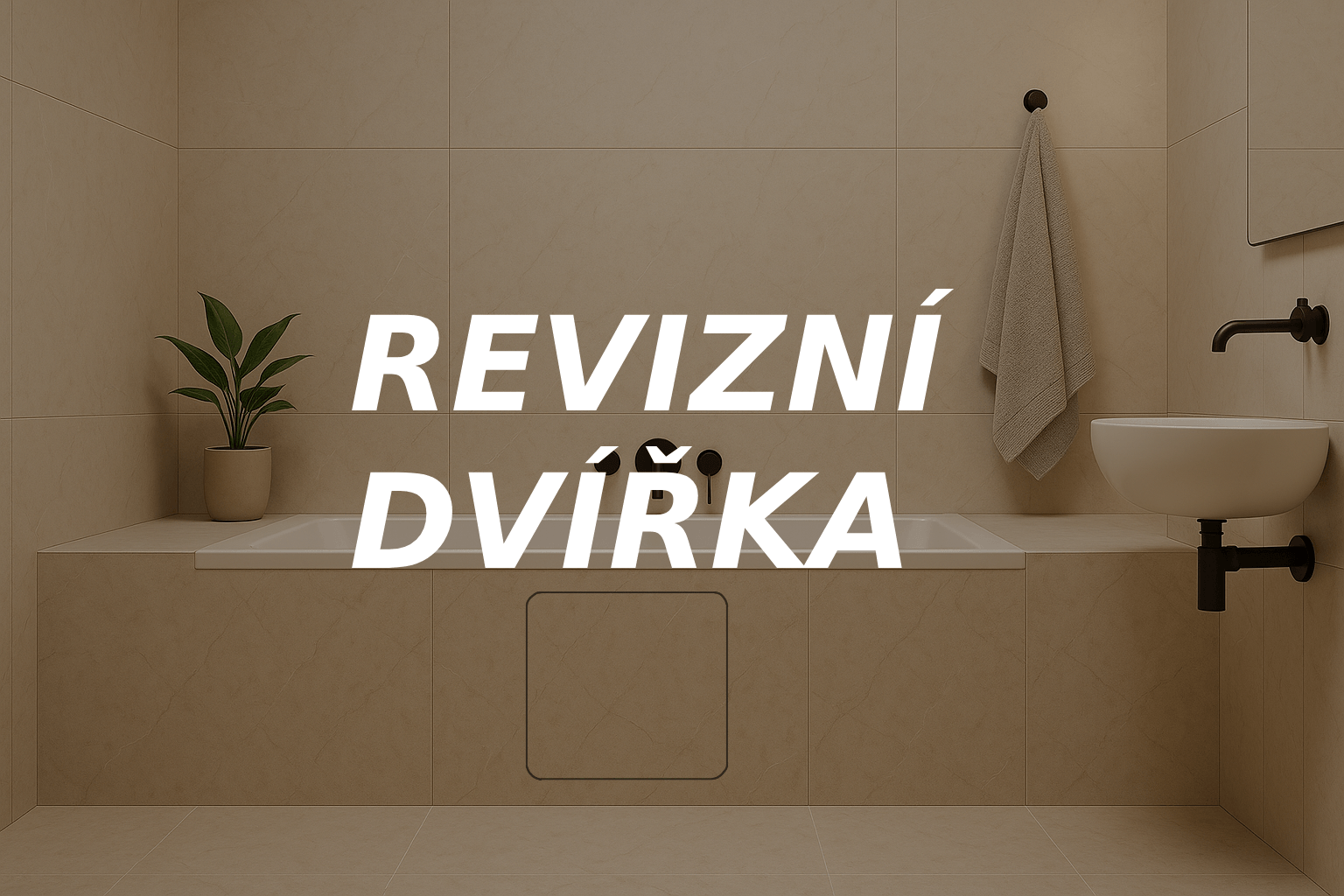 Revízne dvierka pod obklad v kupelni