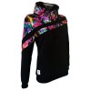 Dámská mikina s kapucí přes hlavu Barrsa Multicolor Multi Black
