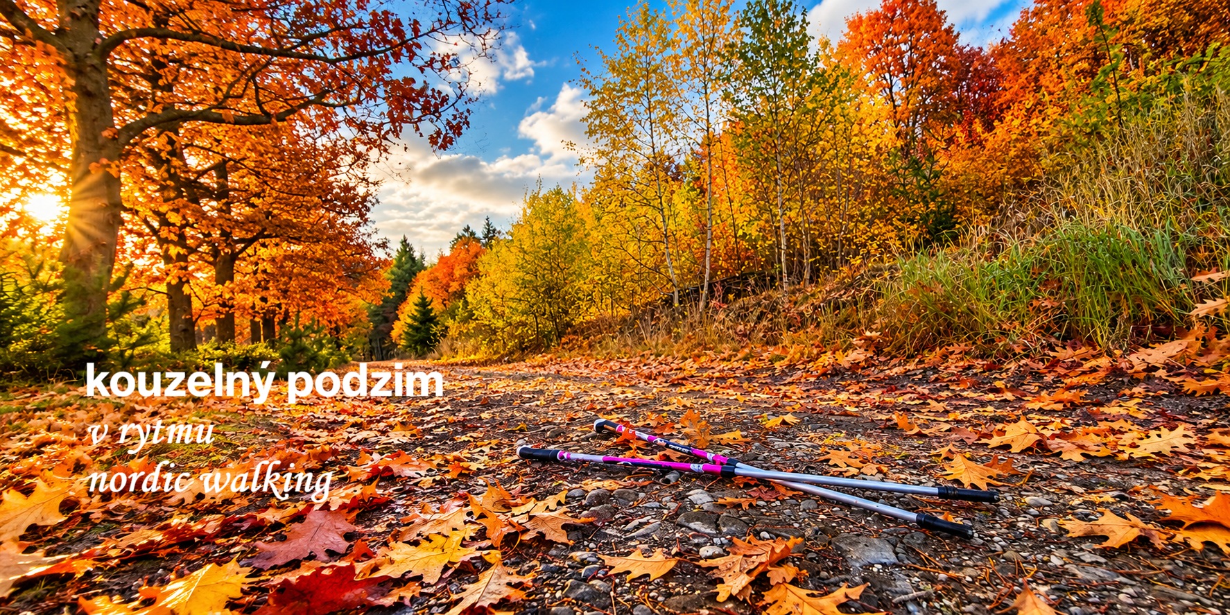 Podzimní nordic walking v Praze a ve Slaném