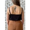černé dámské tílko na ramínka zezadu