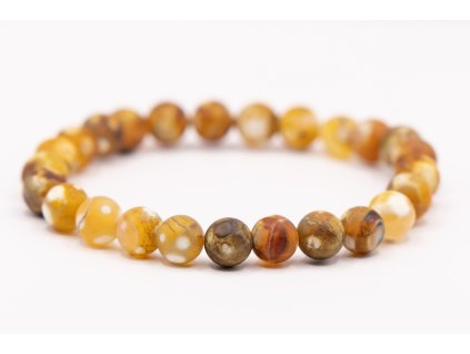 Achát ohnivý kulička 8mm