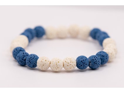 Láva kulička (bílá - modrá)