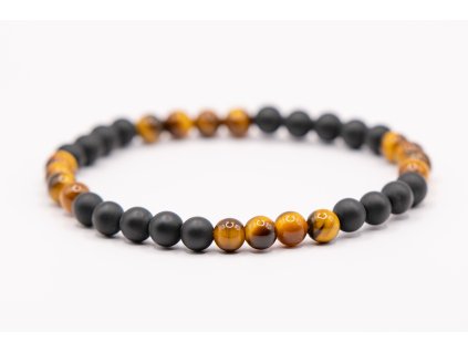 Onyx s tygřím okem kulička pánský