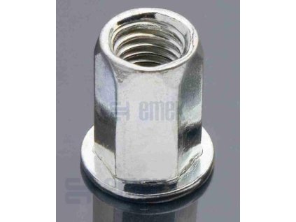 Nerezové nýtovací matice hexagonální s pl. hlavou