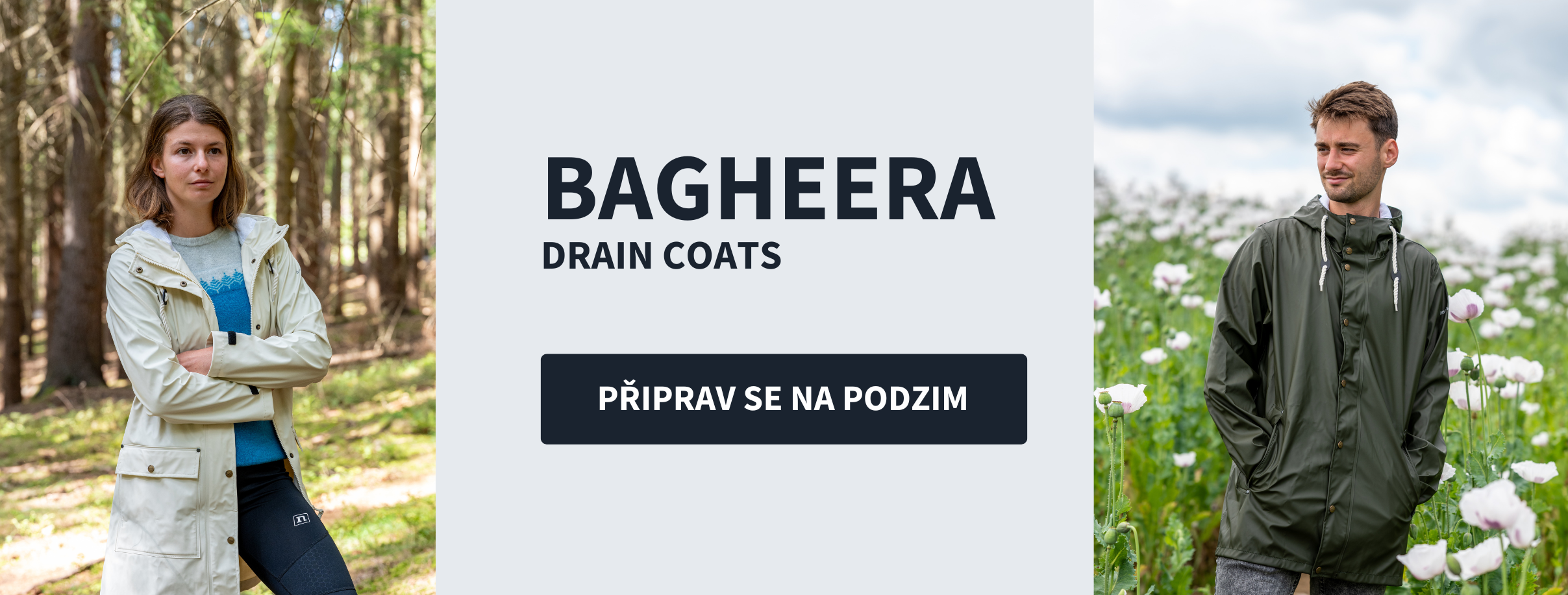 Bagheera drain coats nepromokavé kabáty