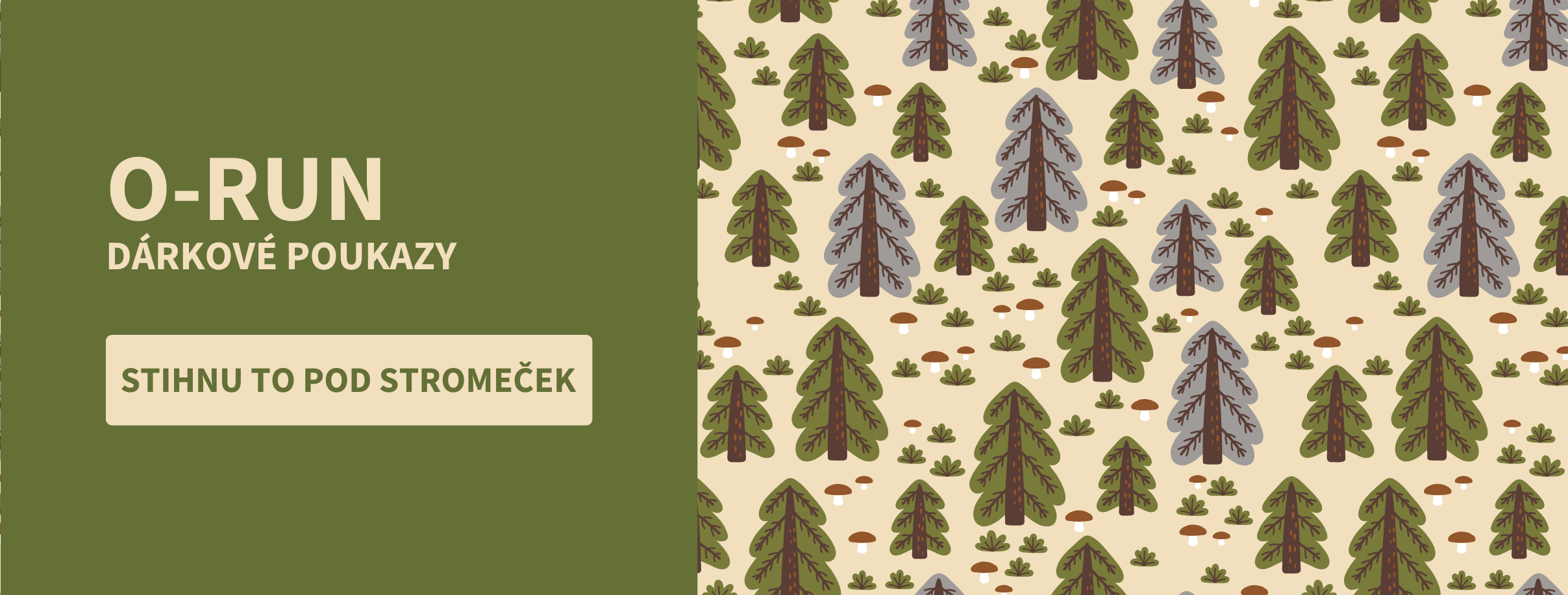 Dárkové vouchery O-RUN nejen pod stromeček
