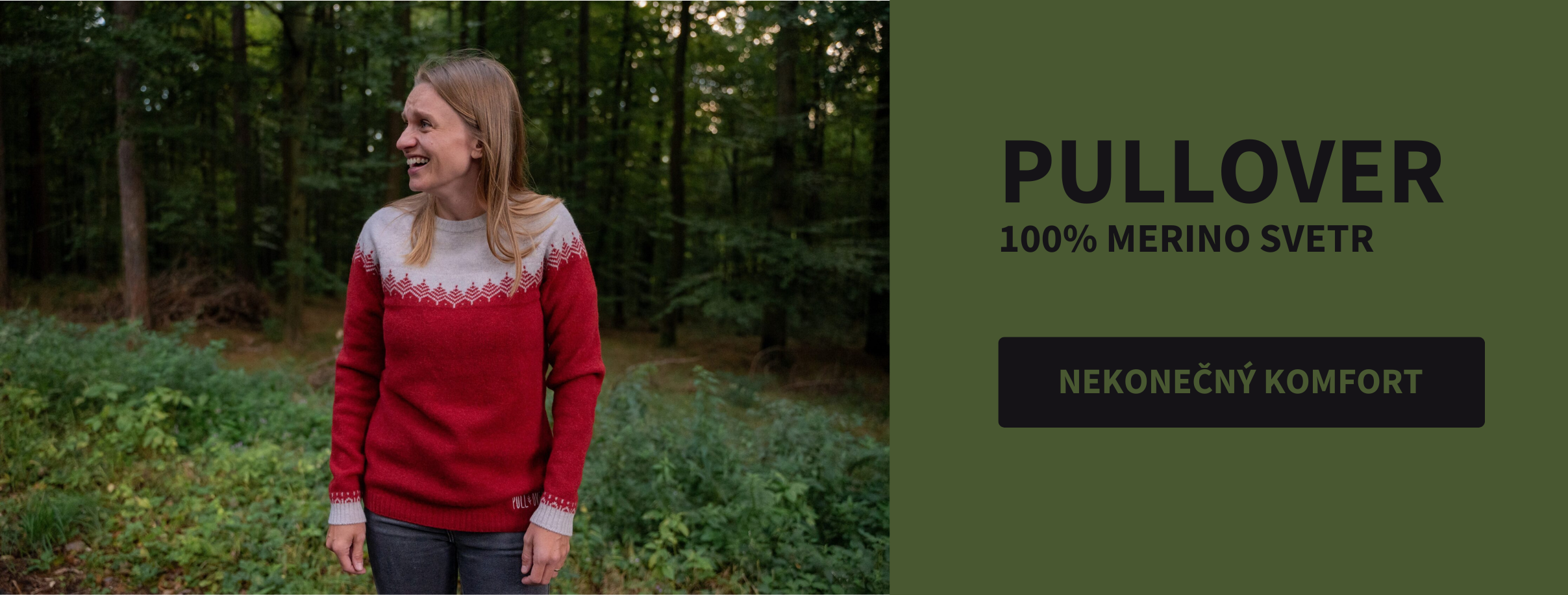 100% merino svetr