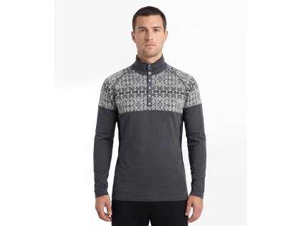 Merino Dalecarlian Top Polo Grey Front M