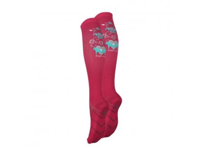BAGHEERA – DALECARLIAN COMPRESSION SOCKS CERISE