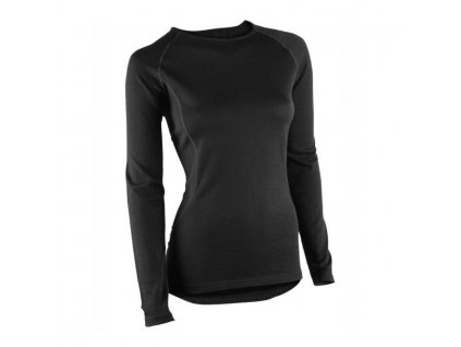 Bagheera – MERINO TOP WOMEN BLACK