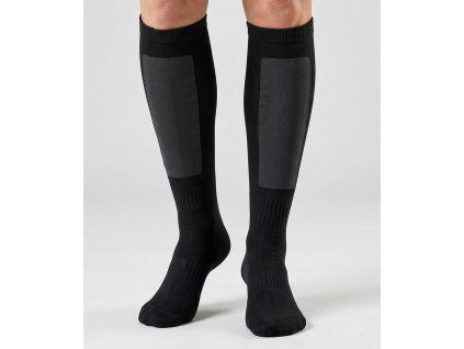 orienteering socks black unisex orienteringsstrumpor model front
