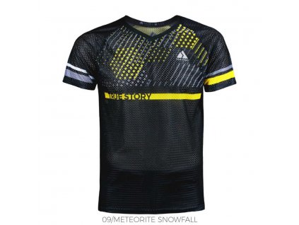 TRUE STORY – MESH O-SHIRT WOMEN BLACK YELLOW