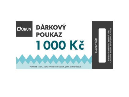 ORUN - dárkový poukaz 1000