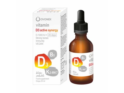 Ovonex – D3 active synergy, kapky – doplněk stravy