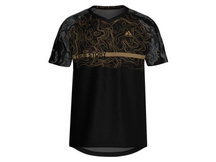 TS701 GOLD FRONT celoderovany dres orientak cerny