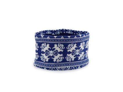87495 C2692 Merino Dalecarlian Headband NavyTurquoise 01