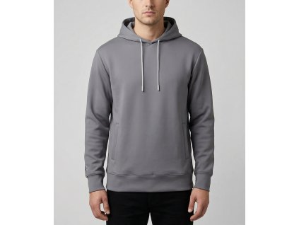 cloud hoodie dark grey front model men