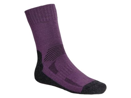 87153 C5302 Merino Kid Socks PurpleDarkGrey JR 02