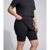 flow skort black short tights skirt wommen studio front