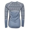 BAGHEERA – MERINO DALECARLIAN TOP WOMEN BLUE DARK GREY