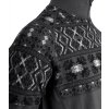87598 C0201 Merino Dalecarlian Zip Polo DarkGreyBlack M 05