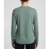 daze loose ls top long sleeve darkgreen women model back