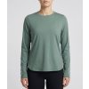 daze loose ls top long sleeve darkgreen women model front