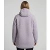 comfy hood jacket lavender layer2 women model back