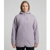 comfy hood jacket lavender layer2 women model front