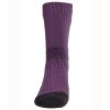 87153 C5302 Merino Kid Socks PurpleDarkGrey JR 03
