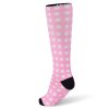 o socks dots pink ruzova podkolenka orientak